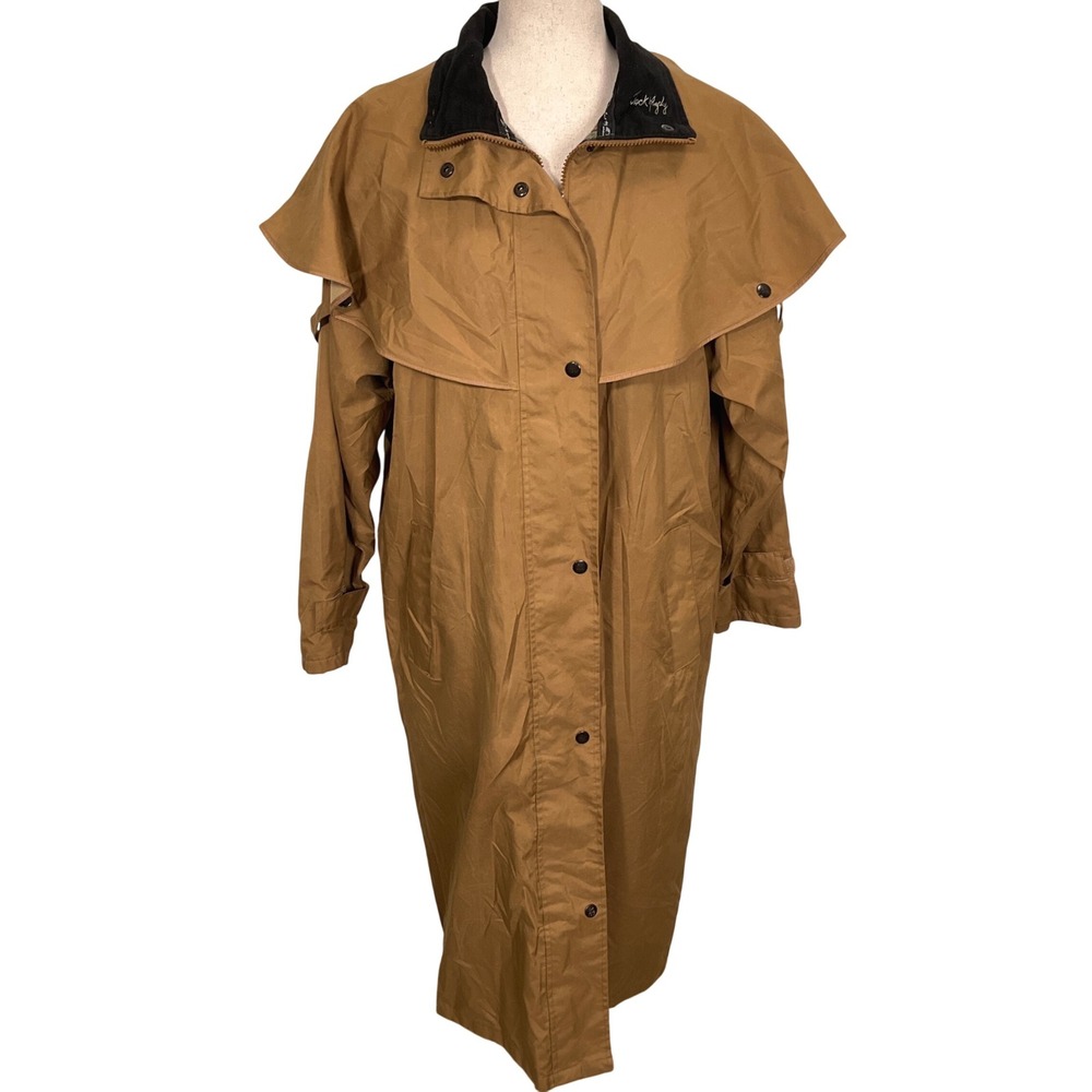 Jack Murphy Duster Womens 10 Tan Outdoor Tan Rain Coat Western‎ Cape Liner VTG